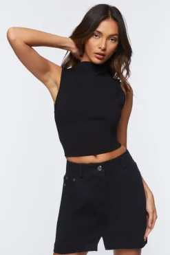 Twill Mini Skirt