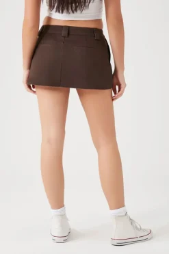 Twill Mini Skirt