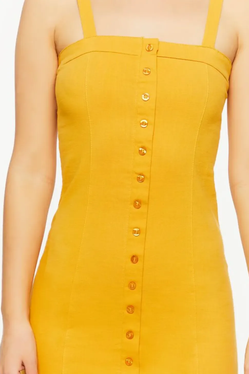 Twill Pinafore Mini Dress