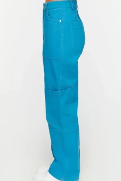 Twill Straight-Leg Cargo Pants