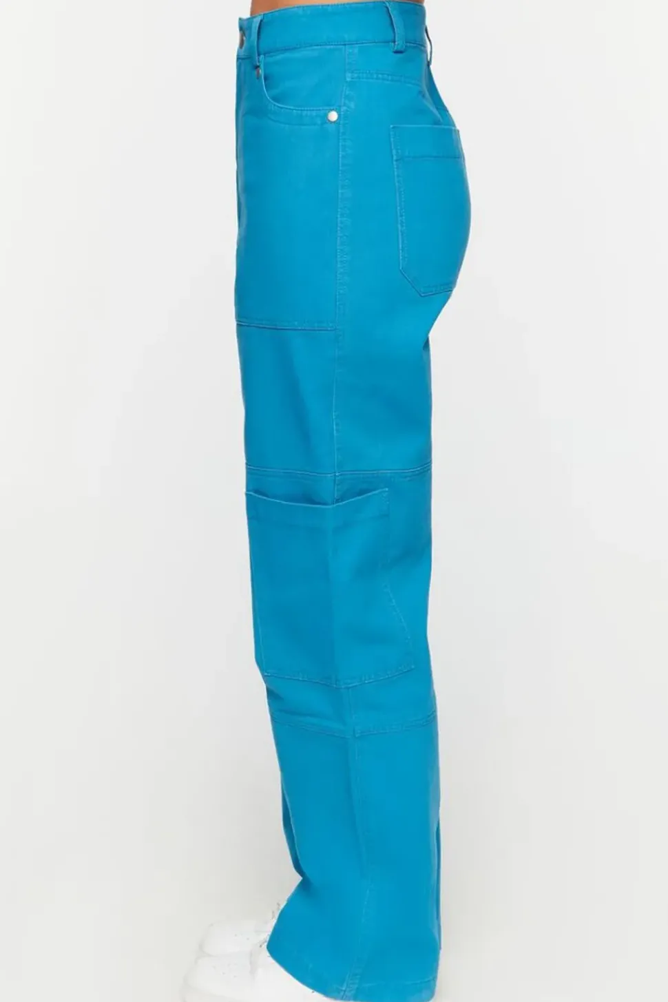 Twill Straight-Leg Cargo Pants