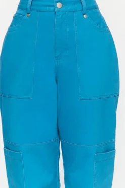 Twill Straight-Leg Cargo Pants