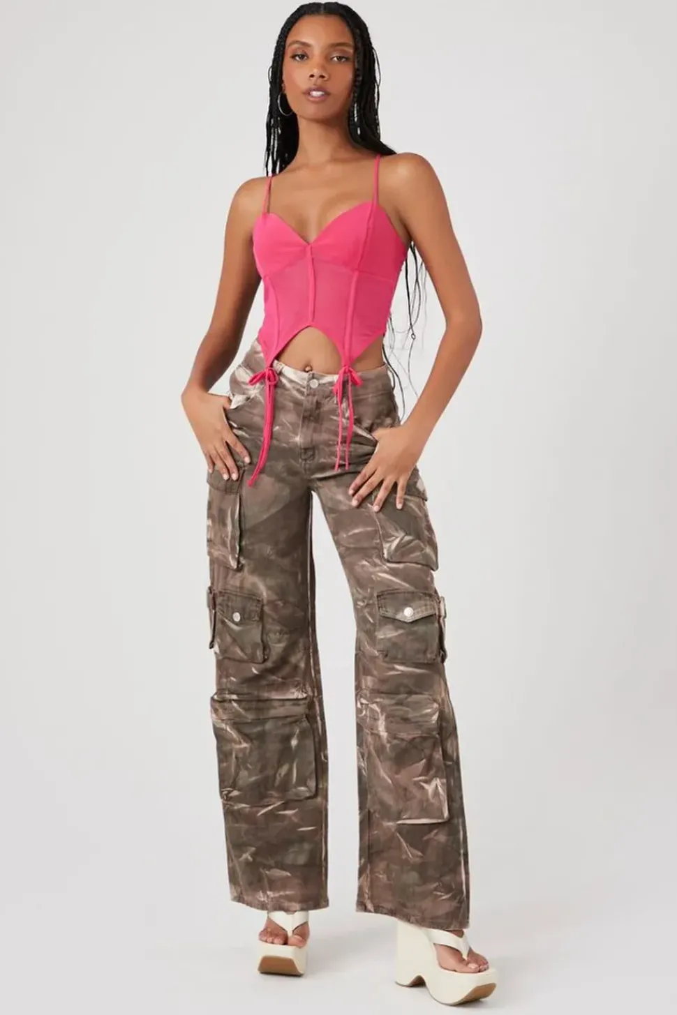 Twill Tie-Dye Cargo Pants