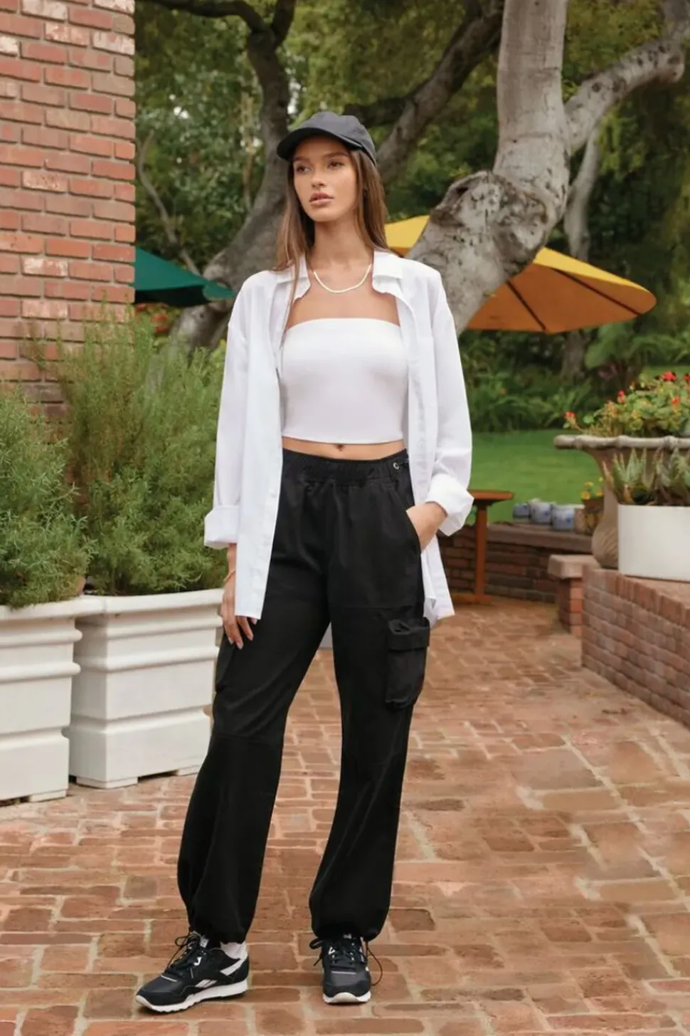 Twill Toggle Drawstring Joggers
