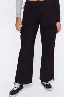 Twill Toggle Drawstring Joggers