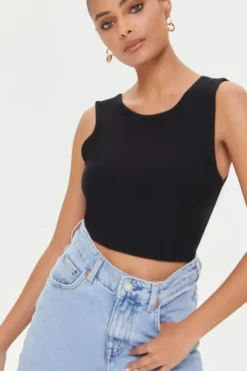 Twisted-Back Crop Top