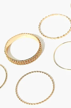 Twisted Bangle Bracelet Set