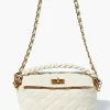 Twisted Faux Leather Crossbody Bag