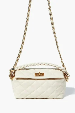 Twisted Faux Leather Crossbody Bag