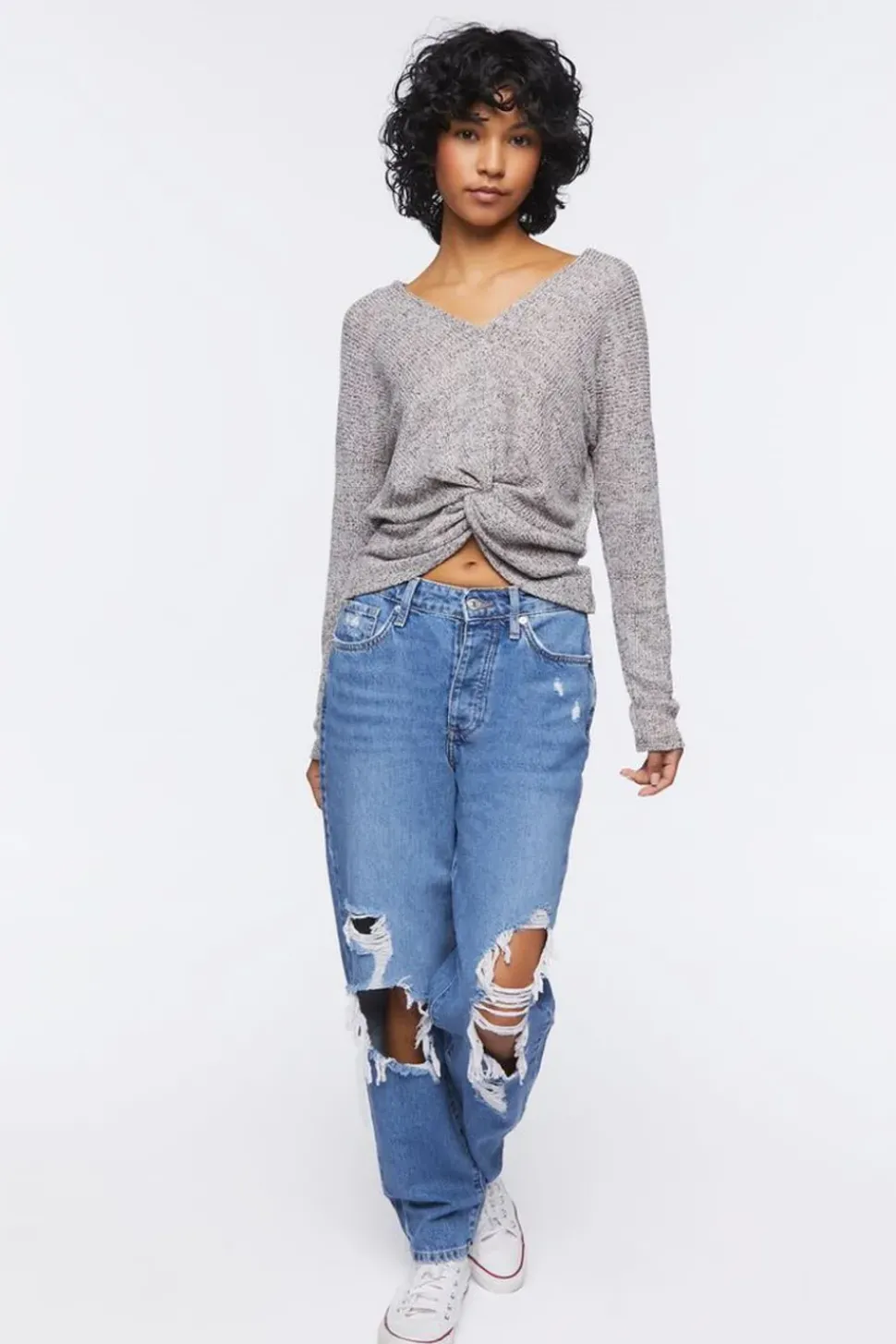 Twisted High-Low Top