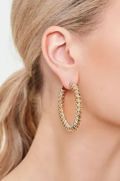 Twisted Hoop Earrings