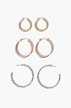 Twisted Hoop Earring Set
