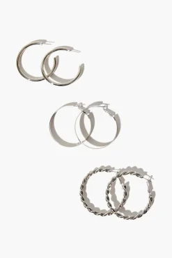 Twisted Hoop Earring Set