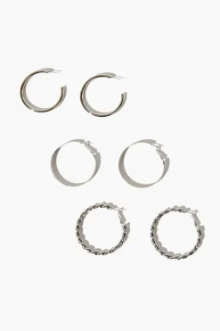 Twisted Hoop Earring Set