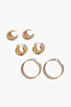 Twisted Hoop Earring Set