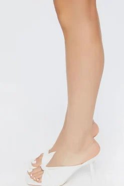 Twisted Open-Toe Stiletto Heels