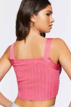 Twisted Rib-Knit Crop Top