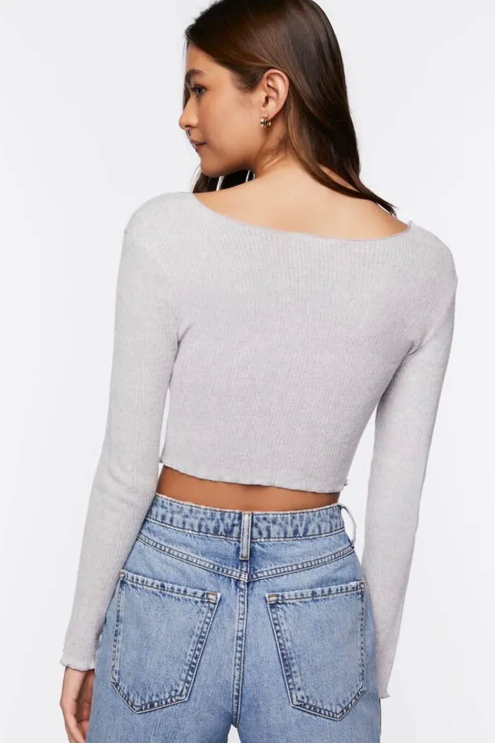 Twisted Split-Hem Crop Top