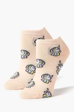 Unicorn Print Ankle Socks