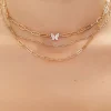 Upcycled Butterfly Layered Necklace