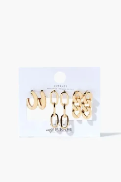 Upcycled Chain Earring Set