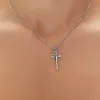 Upcycled Cross Charm Necklace
