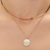 Upcycled Dolphin Layered Necklace