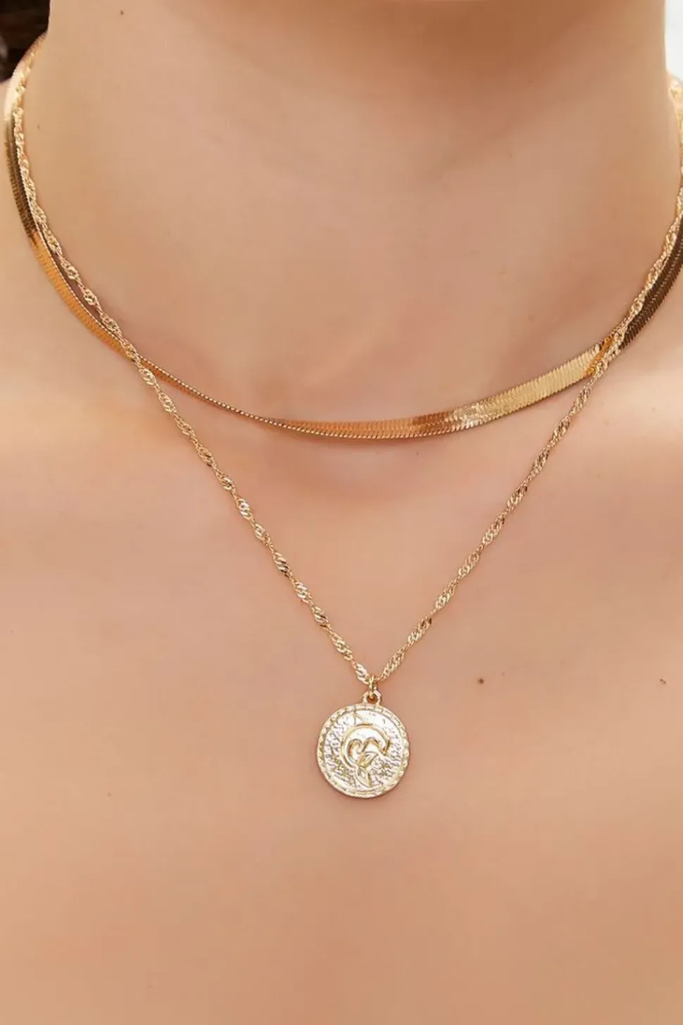 Upcycled Dolphin Layered Necklace