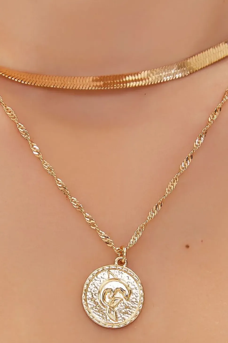 Upcycled Dolphin Layered Necklace