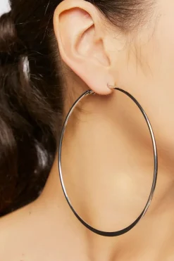 Upcycled Oversized Hoop Earrings