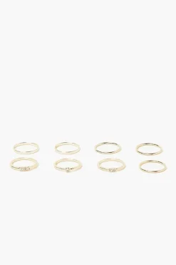 Upcycled Rhinestone Ring Set