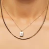 Upcycled Star Pendant Layered Necklace