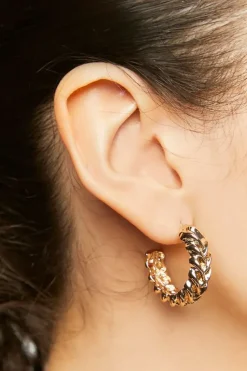 Upcycled Twisted Hoop Earrings