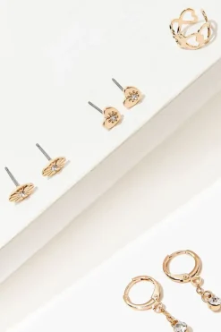 Variety Stud & Drop Earring Set