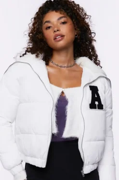 Varsity-Letter Puffer Jacket