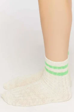 Varsity-Striped Crew Socks