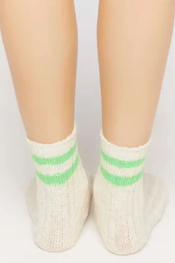 Varsity-Striped Crew Socks
