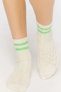 Varsity-Striped Crew Socks