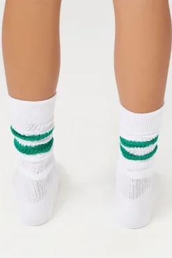 Varsity-Striped Crew Socks