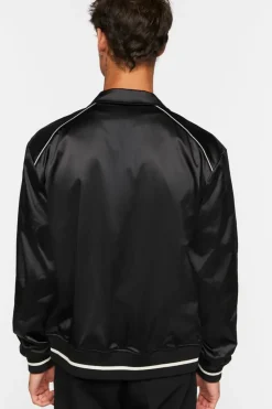 Varsity-Trim Bomber Jacket