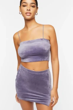 Velour Cropped Cami