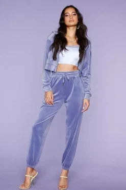 Velour Drawstring Joggers