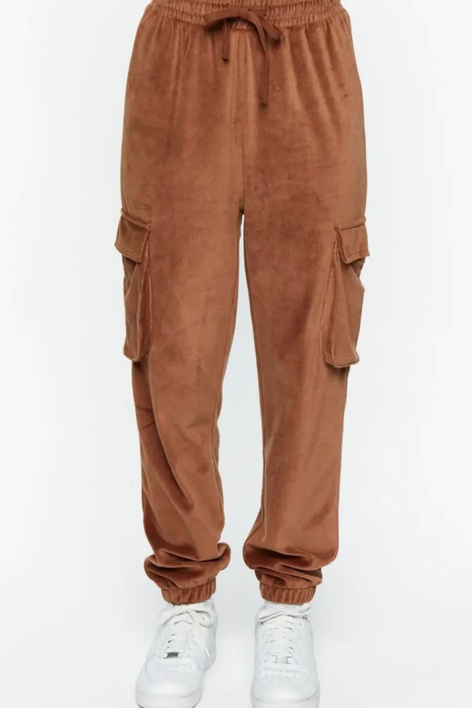 Velour Flap Pocket Joggers