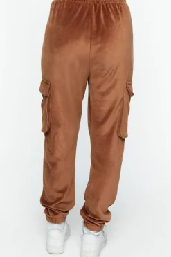 Velour Flap Pocket Joggers