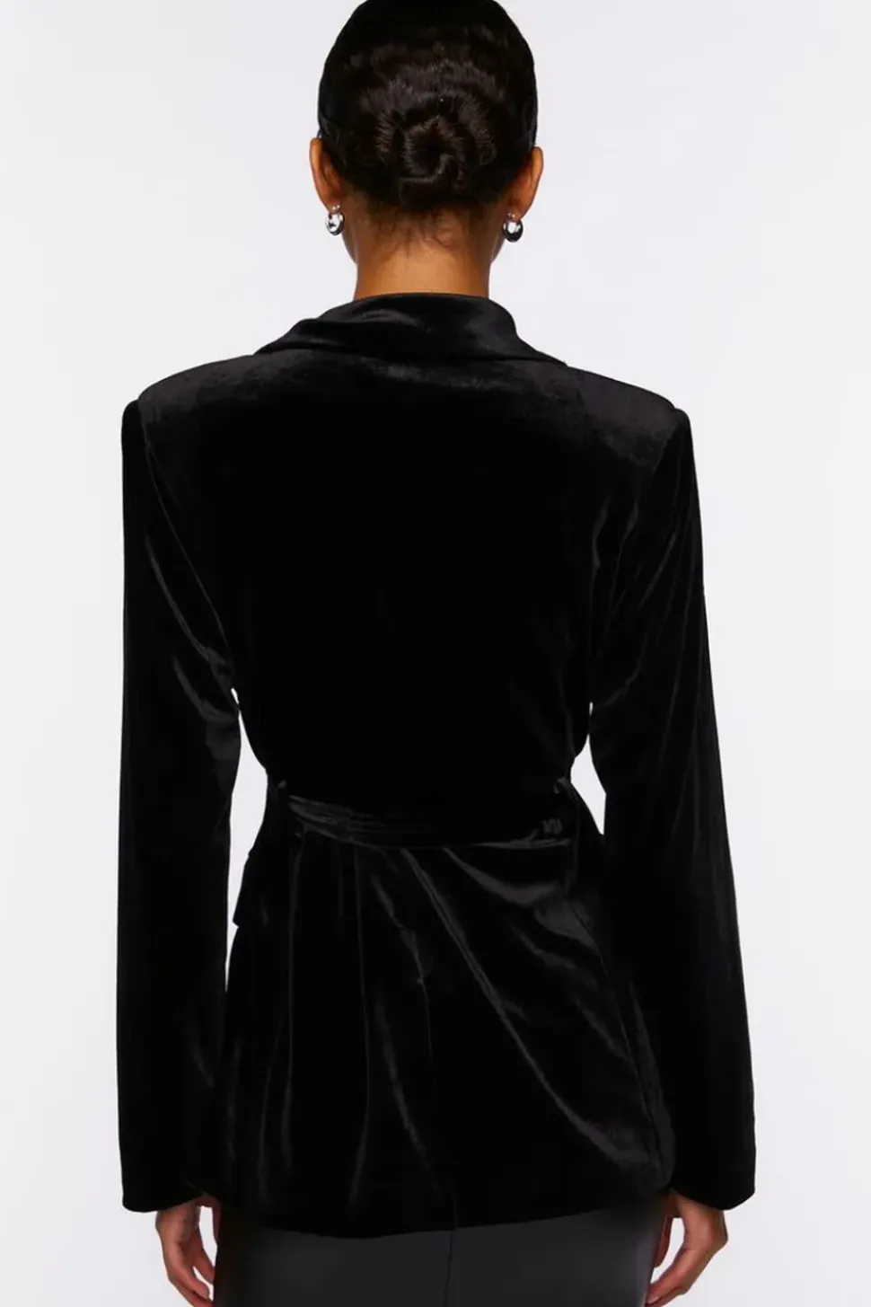 Velvet Belted Blazer