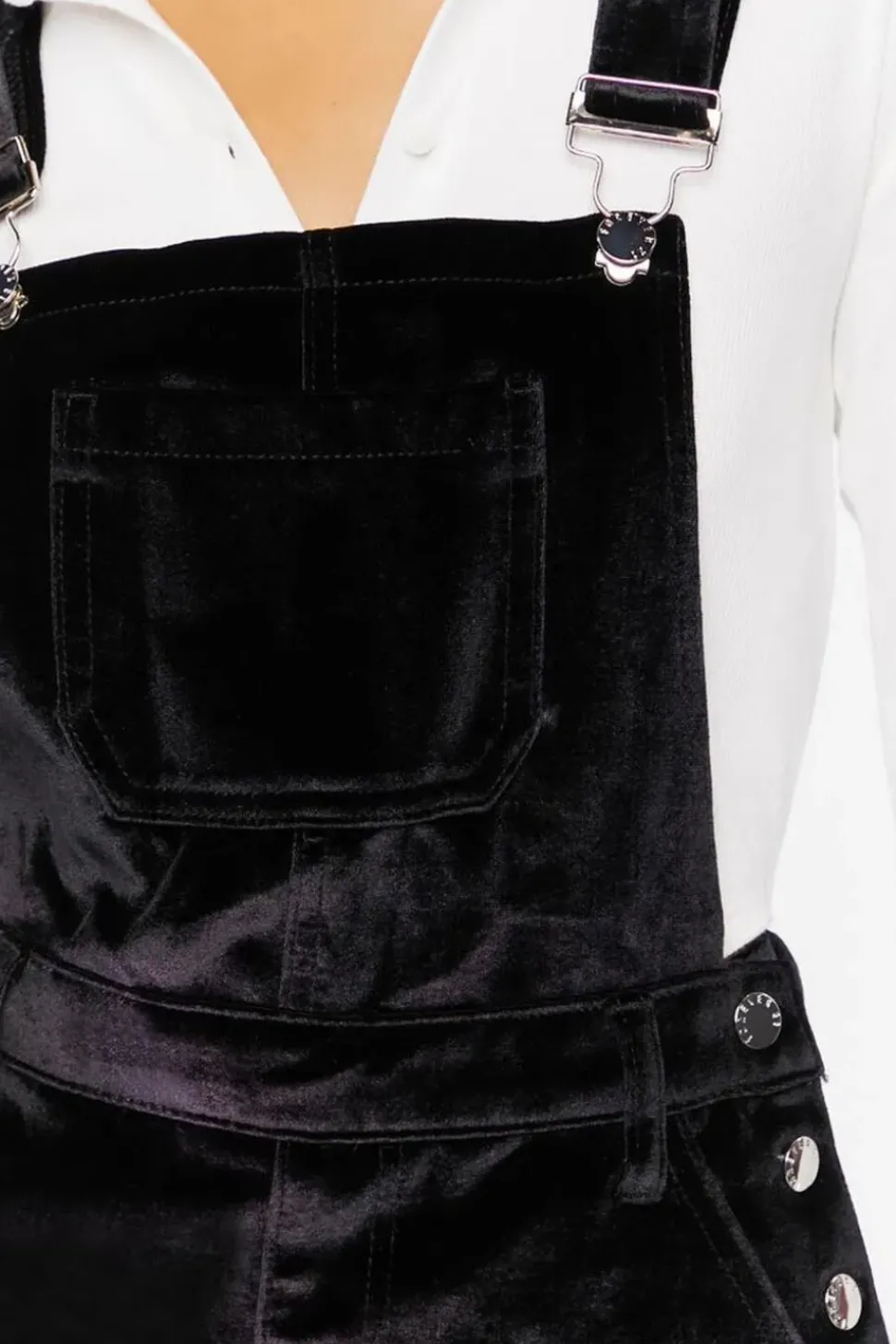 Velvet Overall Mini Dress