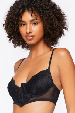 V-Hem Lace Underwire Bra