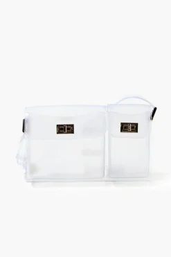 Vinyl Twist-Lock Shoulder Bag