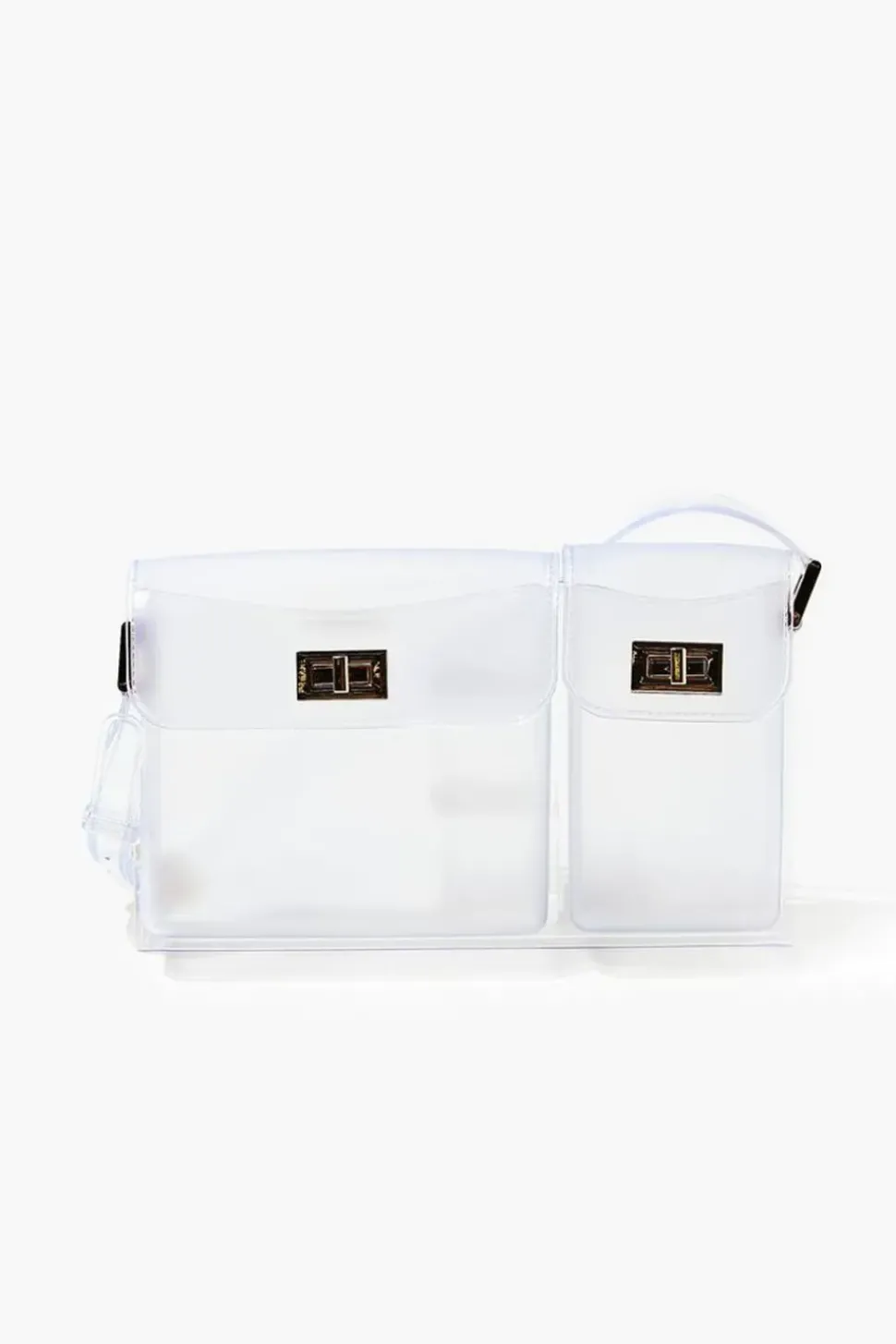 Vinyl Twist-Lock Shoulder Bag