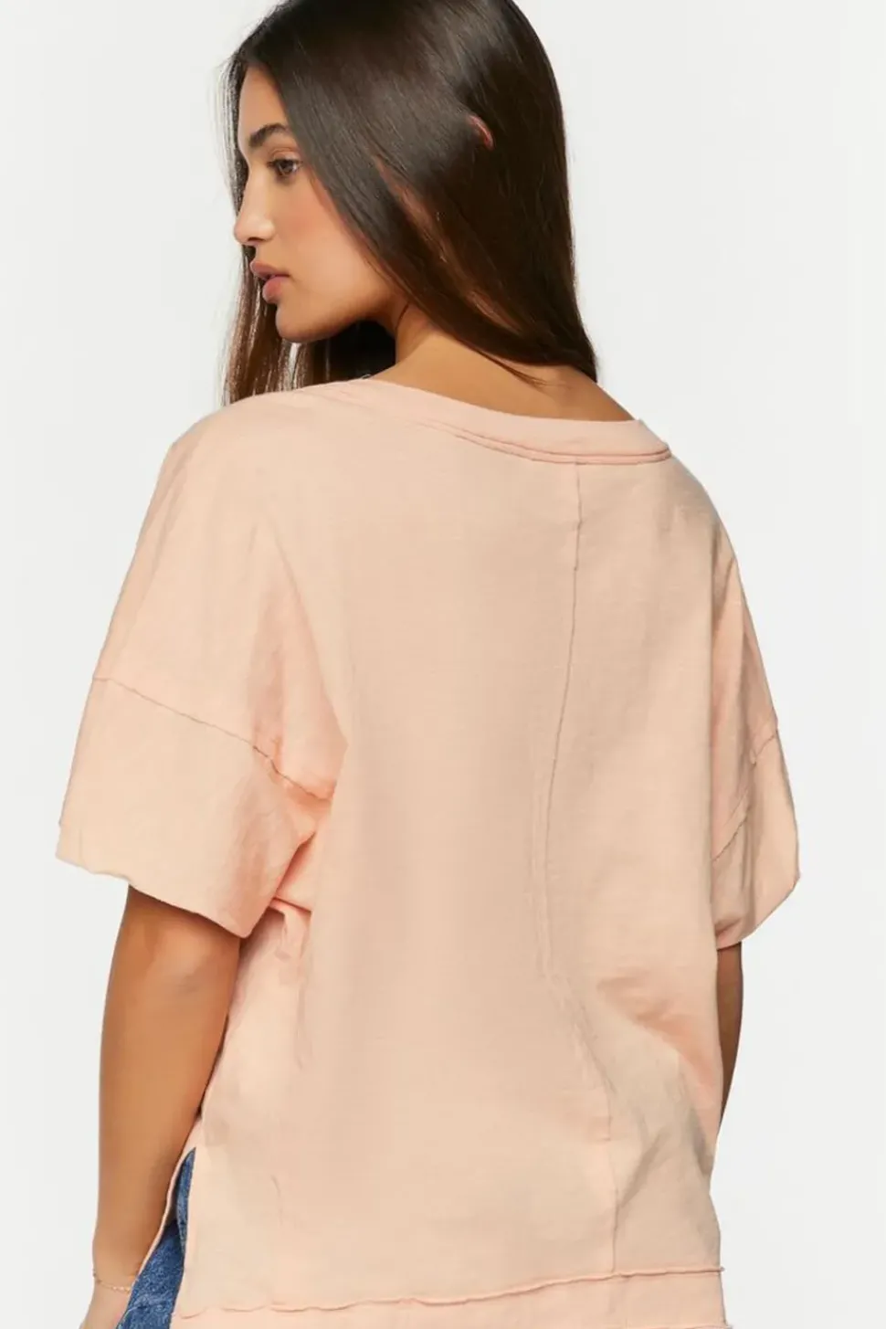 V-Neck Drop-Sleeve Top